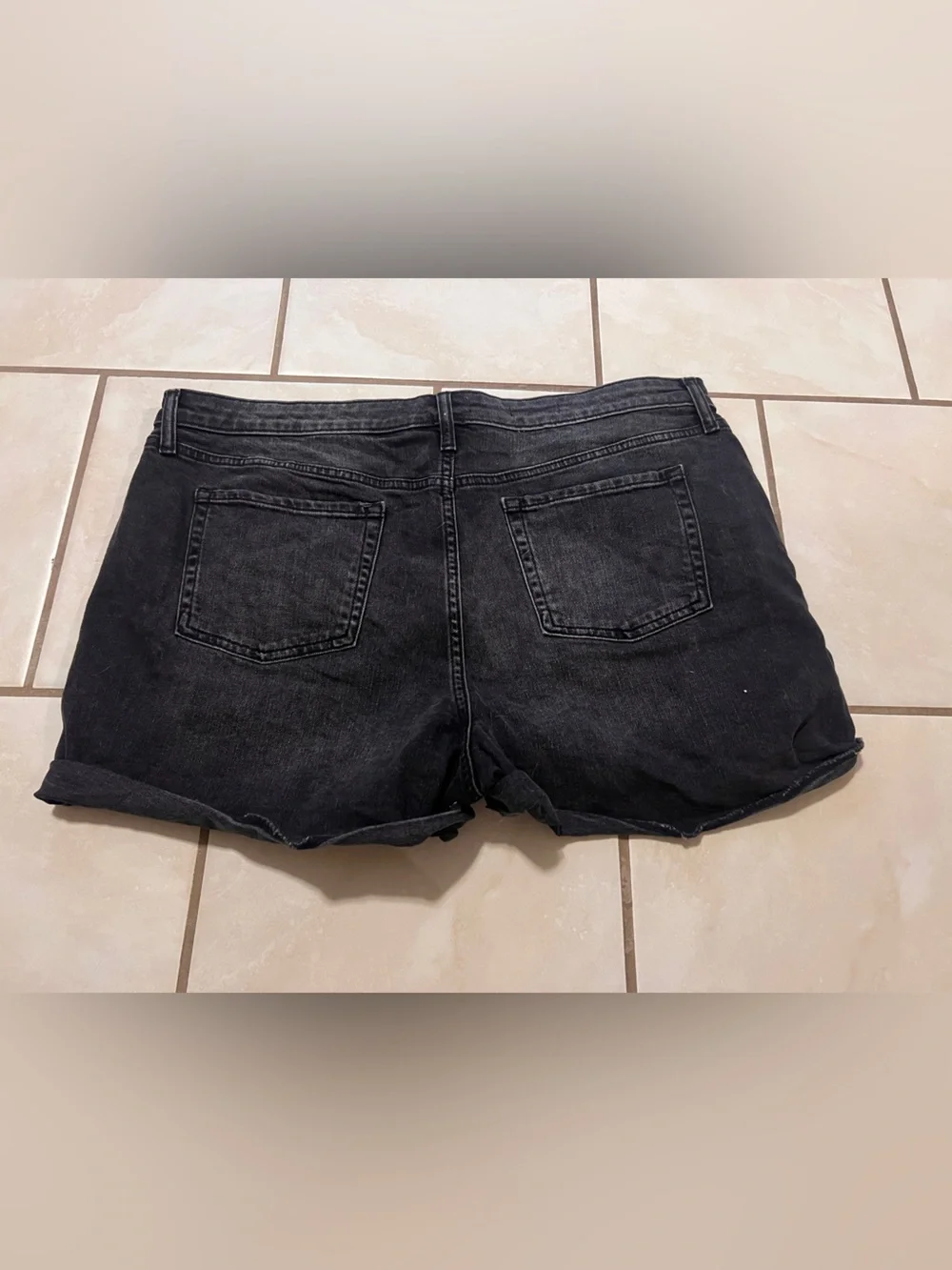 Classic Black Denim Women’s Shorts